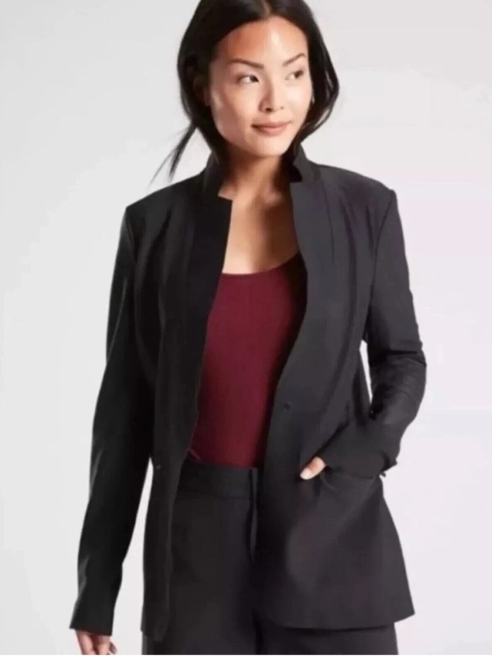 Athleta Black Interstellar Blazer Jacket 
W2369 Sz 10